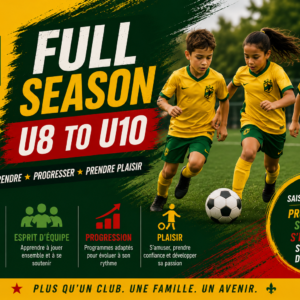 U8 & U10  – (LEARN TO TRAIN TRAINING PROGRAMS)  SUMMER FULL SEASON